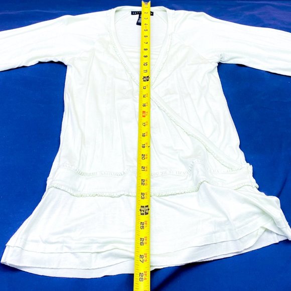 Apostrophe Layered Look Lazy Shirt Boho Steampunk Trendy Mint Green Top - Picture 9 of 10